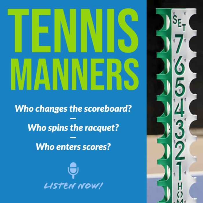 Tennis Manners